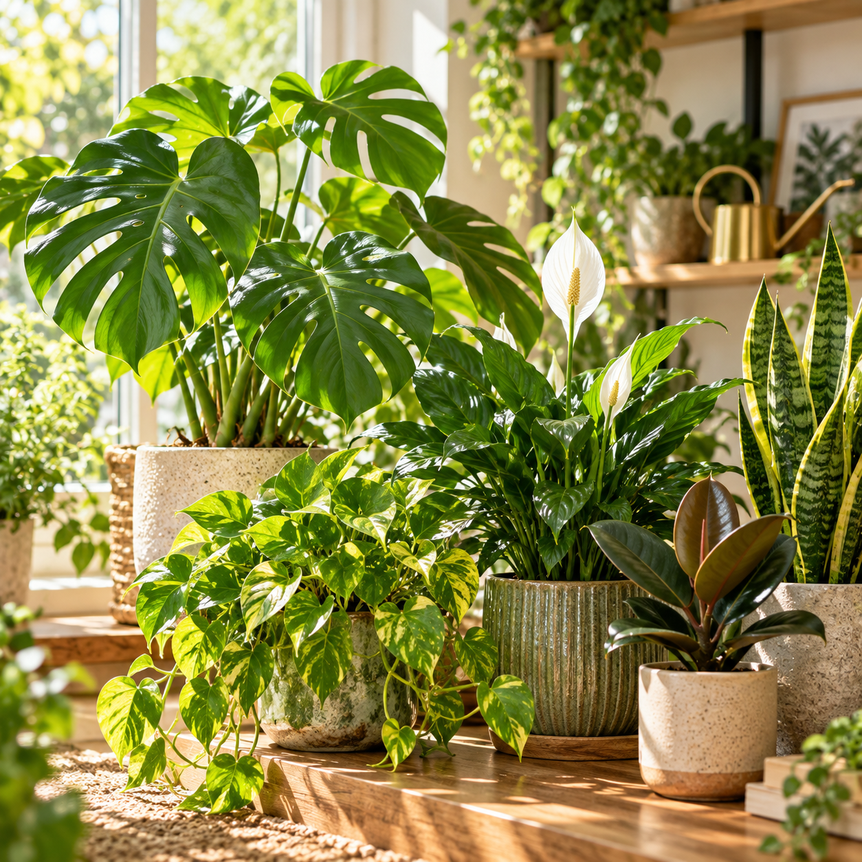 Healthy houseplants