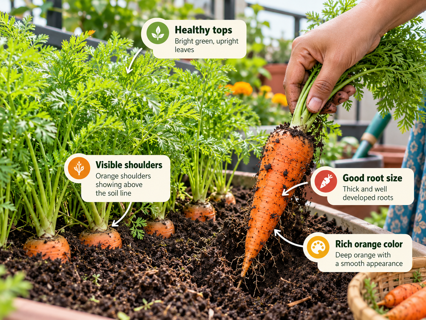 How to know when carrots are ready to harvest from a home garden